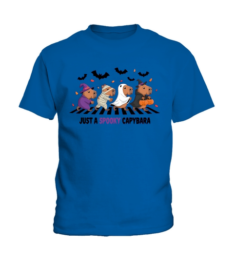 Just a Spooky Capybara Halloween Kids T-Shirt