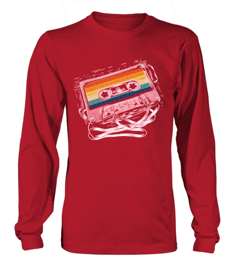 80s Cassette Tape Retro Vintage Long sleeved Unisex