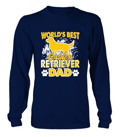 Golden Retriever Dad Fathers Day Gift Long sleeved Unisex