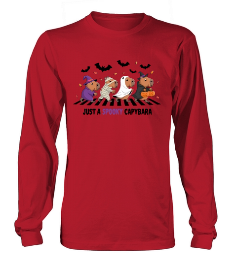 Just a Spooky Capybara Halloween Long sleeved Unisex