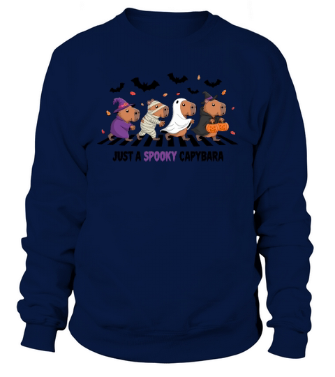 Just a Spooky Capybara Halloween Sweatshirt Unisex