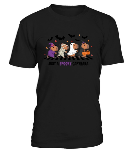 Just a Spooky Capybara Halloween T-Shirt Unisex