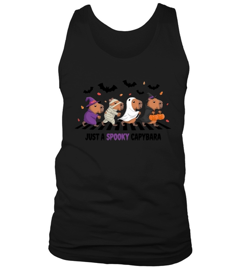 Just a Spooky Capybara Halloween Tank Top Unisex