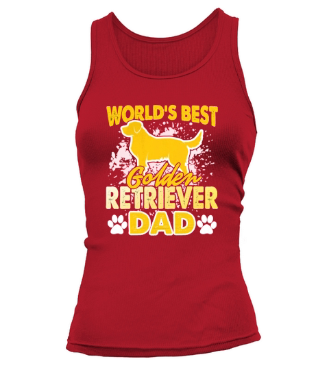 Golden Retriever Dad Fathers Day Gift Tank top Woman