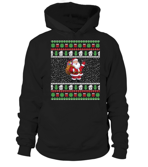 Funny Santa Gifts Christmas Ugly Hoodie Unisex