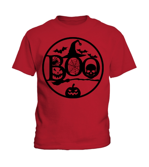 BOO HALLOWEEN Kids T-Shirt