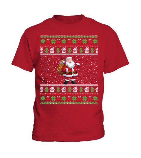 Funny Santa Gifts Christmas Ugly Kids T-Shirt
