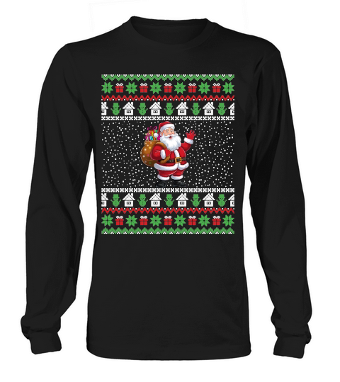 Funny Santa Gifts Christmas Ugly Long sleeved Unisex