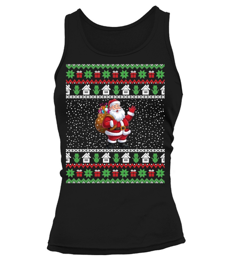 Funny Santa Gifts Christmas Ugly Tank top Woman