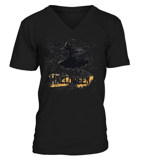 Halloween Witch V-Neck T-shirt
