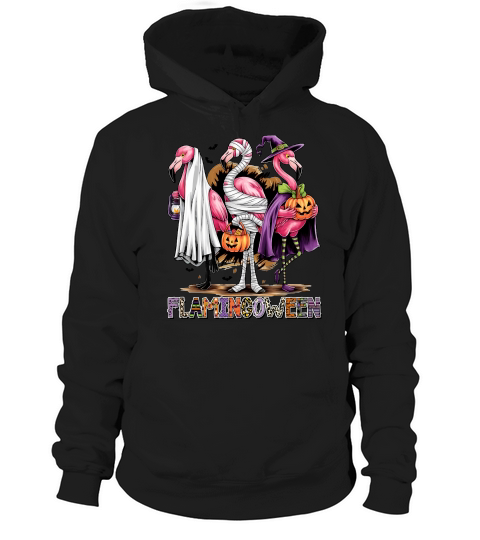 Flamingoween Spooky Flamingo Hoodie Unisex