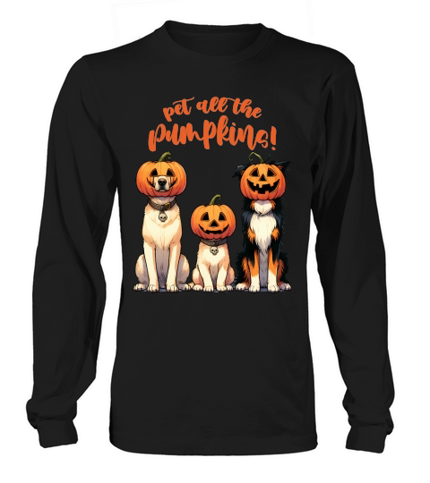 Pet All The Sublimation Pumpkins Long sleeved Unisex