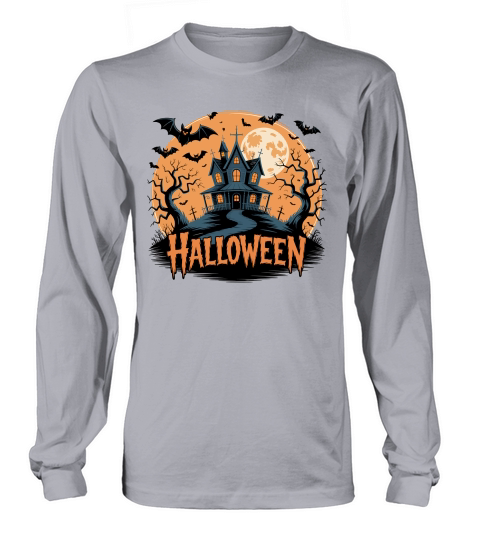Spooky Halloween Design Long sleeved Unisex