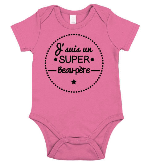 Super beau-père, cadeau beau père Short Sleeve Baby One-Piece