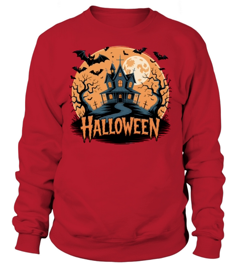 Spooky Halloween Design Sweatshirt Unisex