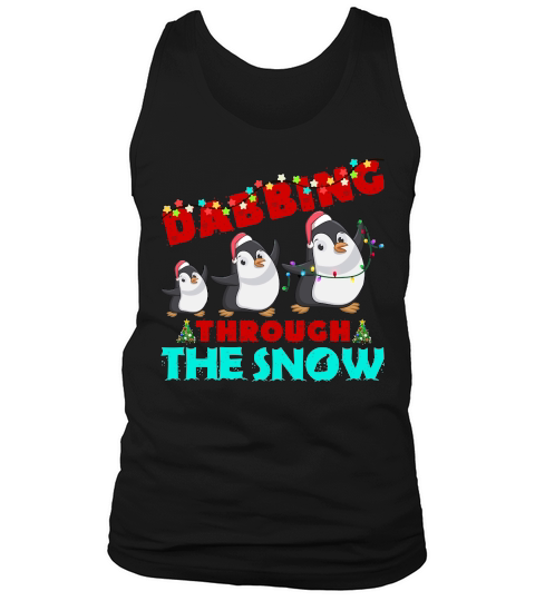 DABBING THROUGH THE SNOW   Christmas Day Design Tank Top Unisex