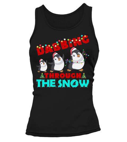 DABBING THROUGH THE SNOW   Christmas Day Design Tank top Woman