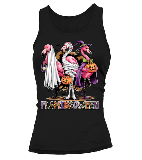 Flamingoween Spooky Flamingo Tank top Woman