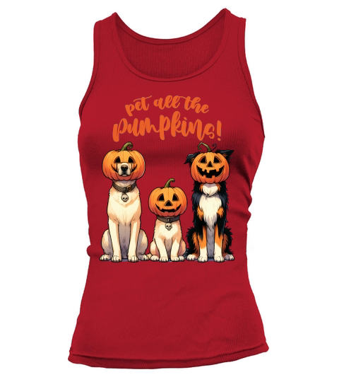 Pet All The Sublimation Pumpkins Tank top Woman