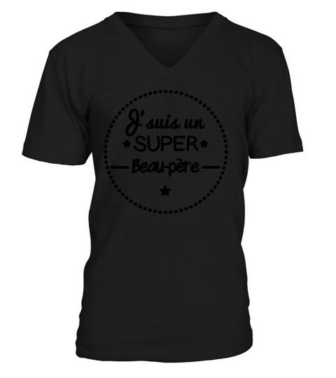 Super beau-père, cadeau beau père V-Neck T-shirt