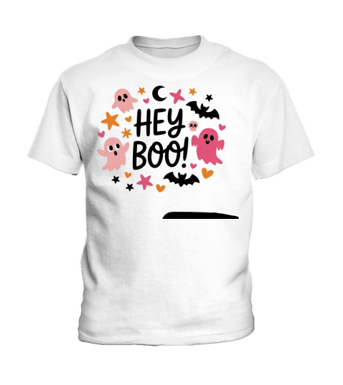 HEY BOO HALLOWEEN Kids T-Shirt