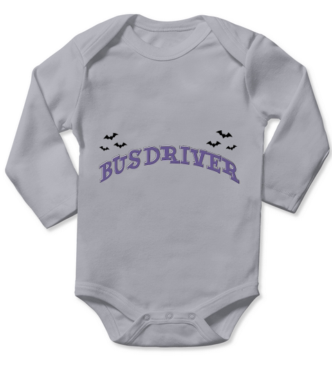Bus Driver Funny Halloween Long Sleeve Baby One-Piece