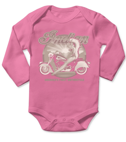 Indian Motorcycles. Long Sleeve Baby One-Piece