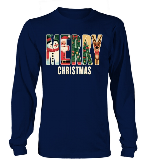 Festive Holiday Sublimation X mas Long sleeved Unisex