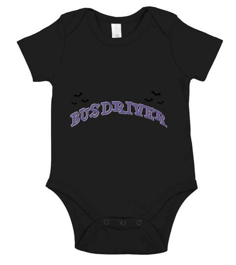 Bus Driver Funny Halloween Short Sleeve Baby One-Piece