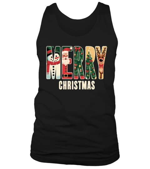 Festive Holiday Sublimation X mas Tank Top Unisex
