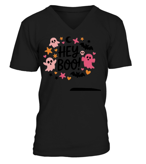 HEY BOO HALLOWEEN V-Neck T-shirt