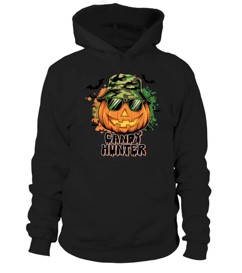 Candy Hunter Cool Pumpkin Halloween Hoodie Unisex