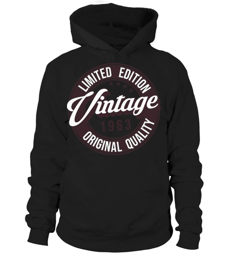 Limited Edition 1963 Vintage Original Hoodie Unisex