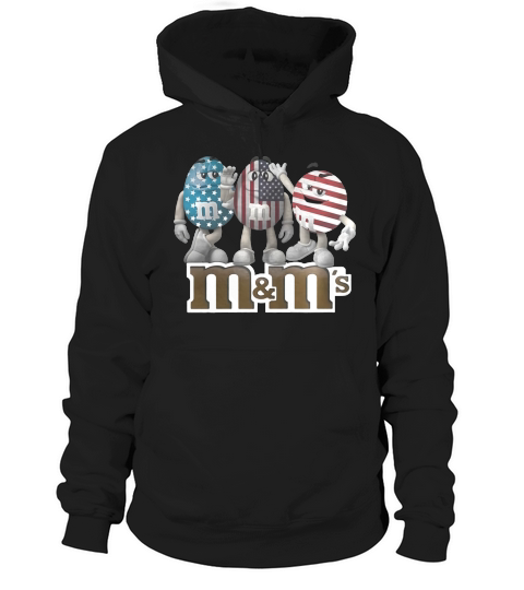M&M’s American Flag 4th of July Hoodie Unisex