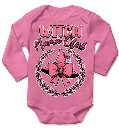 Retro Halloween Spooky Mama Long Sleeve Baby One-Piece