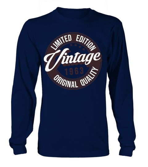 Limited Edition 1963 Vintage Original Long sleeved Unisex
