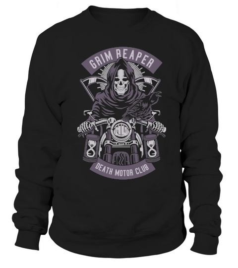 Grim Reaper Motorcycle Sweatshirt Unisex