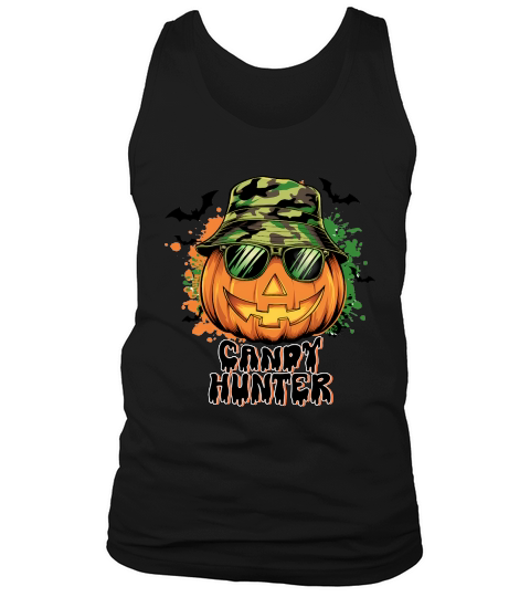 Candy Hunter Cool Pumpkin Halloween Tank Top Unisex