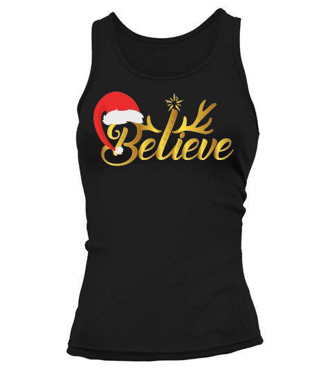 BELIEVE   Christmas Day Design Tank top Woman