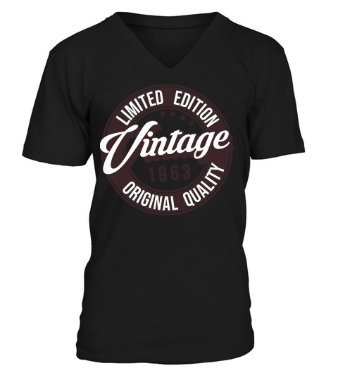 Limited Edition 1963 Vintage Original V-Neck T-shirt