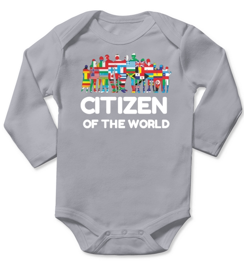 Citizen of the World Long Sleeve Baby One-Piece