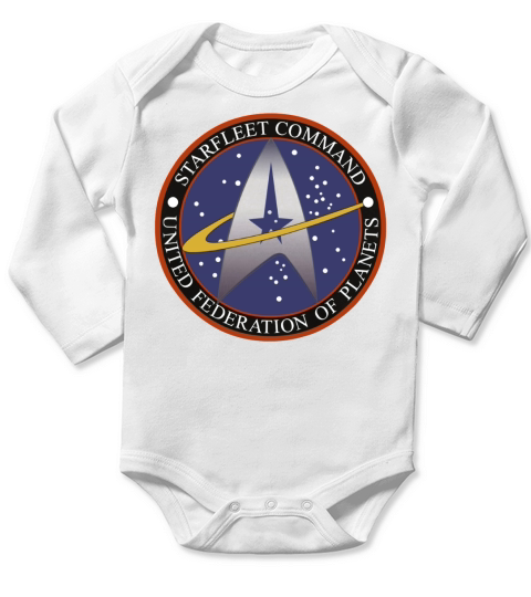 United Federation of Planets Long Sleeve Baby One-Piece