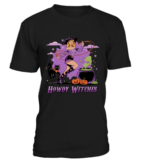 Howdy Witches Purple Witch T-Shirt Unisex