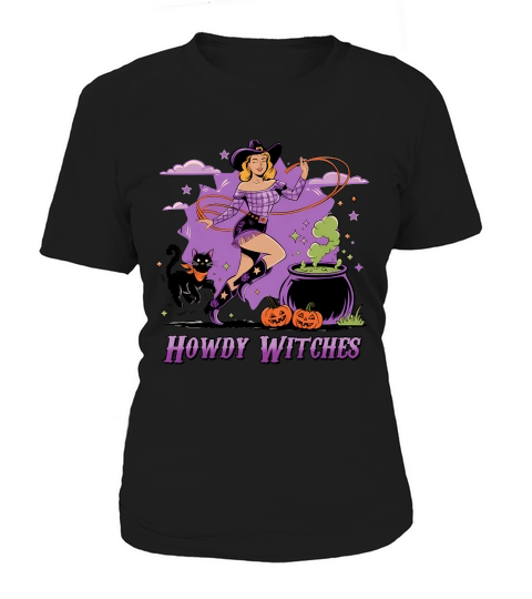 Howdy Witches Purple Witch Women's T-Shirt