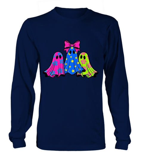 Cute Halloween Ghost Long sleeved Unisex