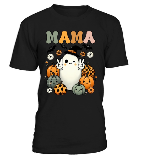 Retro Halloween Mama Sublimation T-Shirt Unisex