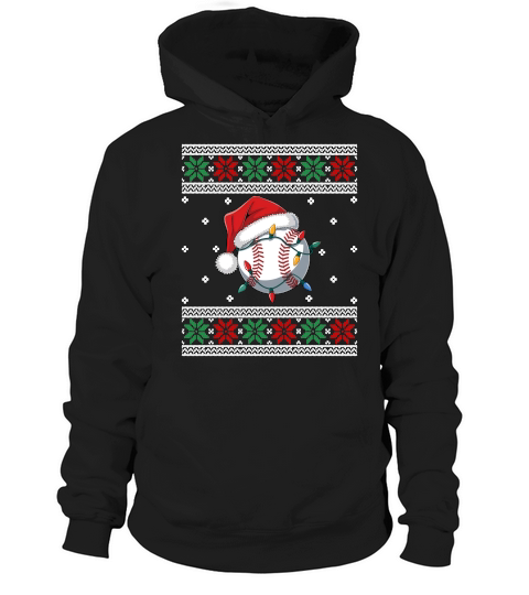 Ugly Christmas Holiday Baseball Hoodie Unisex