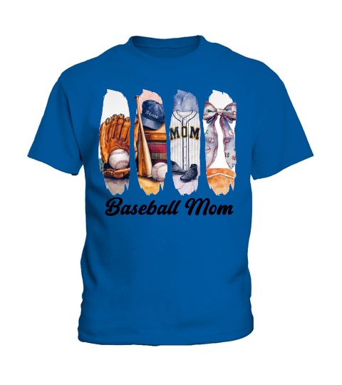 Vintage Trendy Baseball Mom Sports Kids T-Shirt