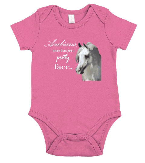 Arabian Horse   More than a pretty face Short Sleeve Baby One-Piece
