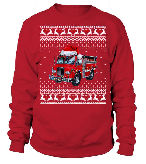 Firefighter Christmas Ugly Sweatshirt Unisex